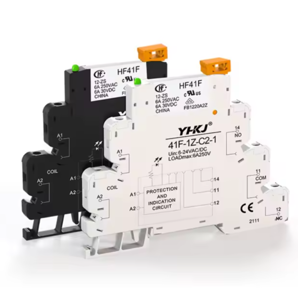 Rele de Interface 24VDC para Riel DIN Tipo SLIM o CLEMA, 41F-1Z-C2-1