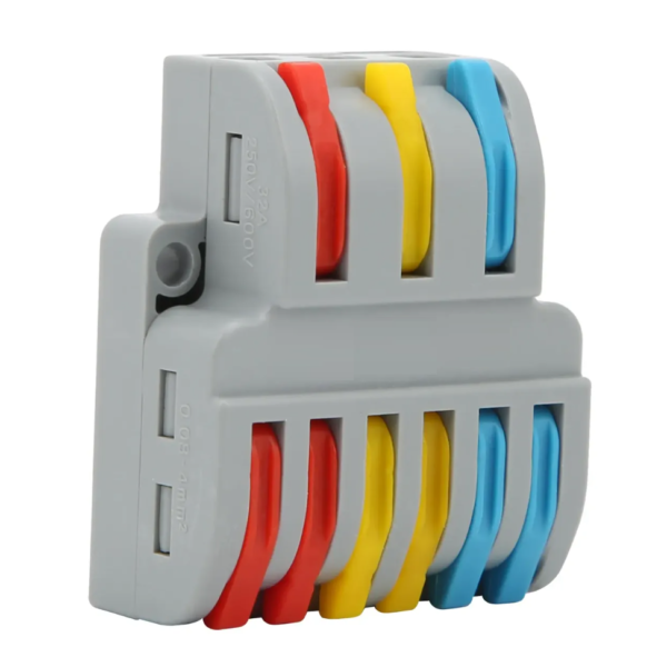 Conector Rapido 3 In-6 Out, 32A, Cable Solido/Flexible, LT-633