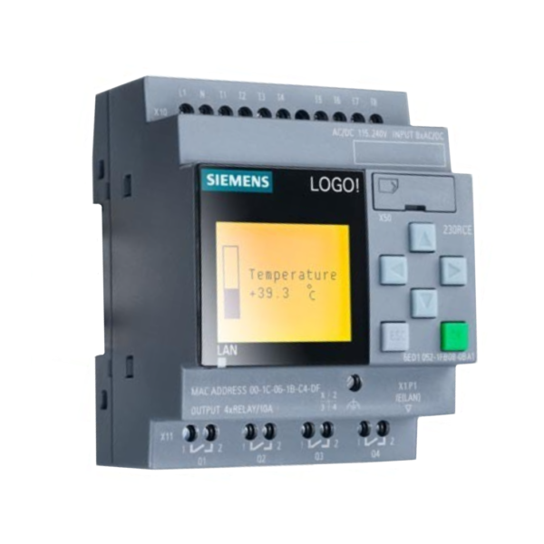 Controlador Logico Programable 230RCE, PLC SIEMENS LOGO! 8.4, 115V o 230V AC/DC, 6ED1052-1FB08-0BA2