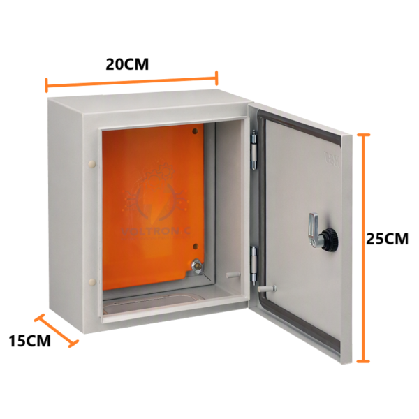 Caja Modular Exterior (25x20x15cm), Metalico KASAN IP65
