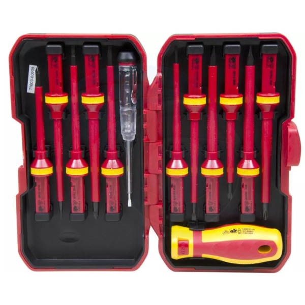 Set de 13 Destornilladores Electricos hasta 1000V