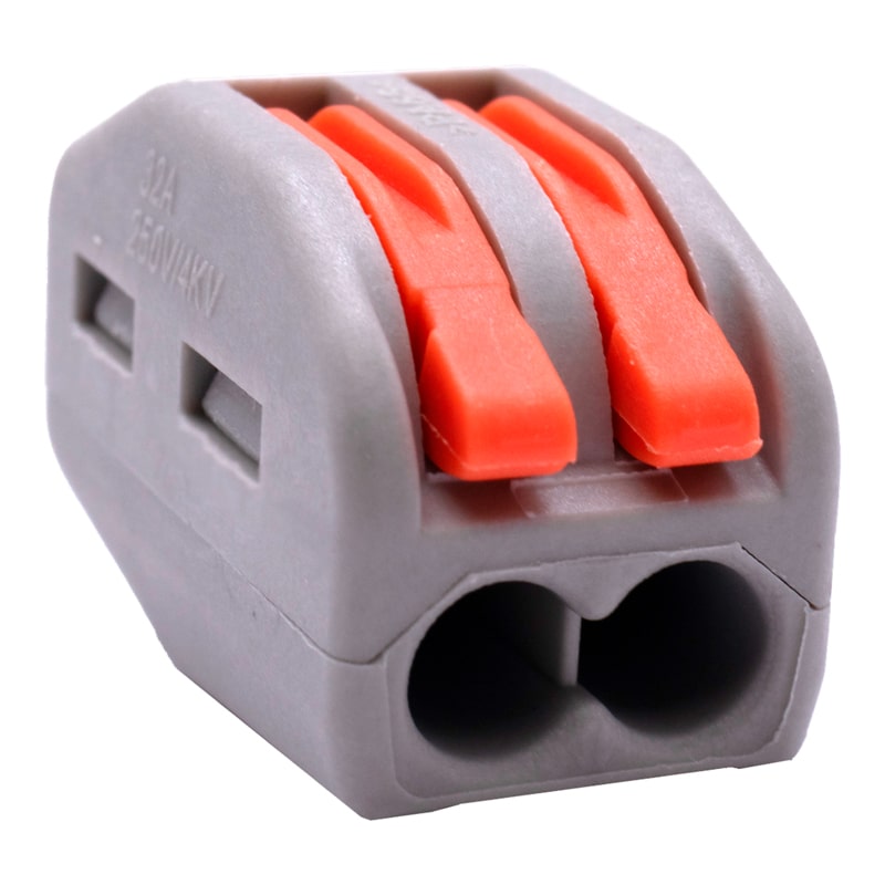 Conector Rapido 2 Vias, 32A, Cable Solido/Flexible, PCT-212