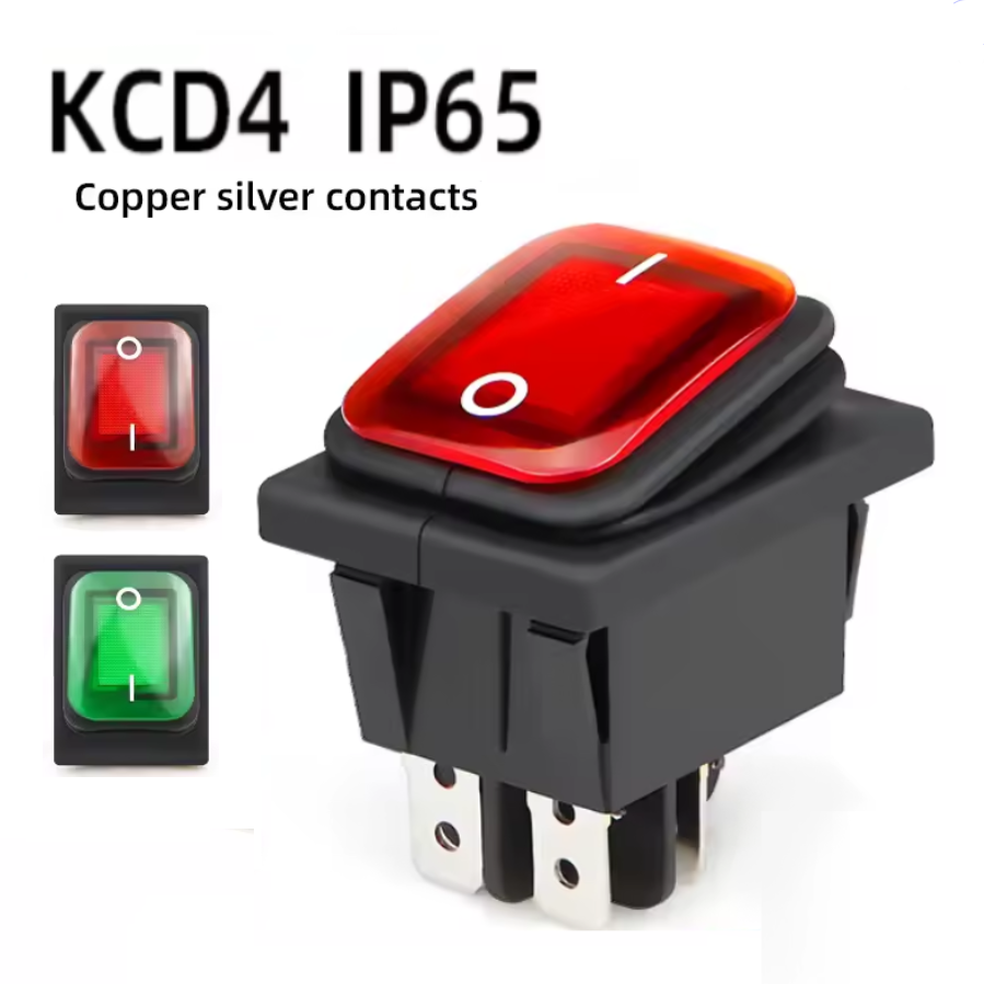 Interruptor Basculante IP65 de Encendido/Apagado, KCD4-IP