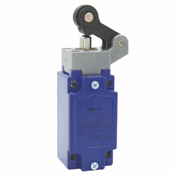 Interruptores de Limite o Final de Carrera IP65 Palanca Metalica con Rodillo Superior, TSK-J121