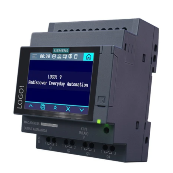 Controlador Logico Programable, PLC LOGO! 24CE Siemens V9 Pantalla Tactil, 6ED1052-1CC08-0BA3