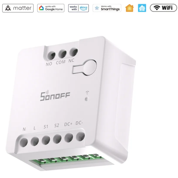 Interruptor Inteligente Wi-Fi con Salida de Contacto Seco SONOFF, MINI-D