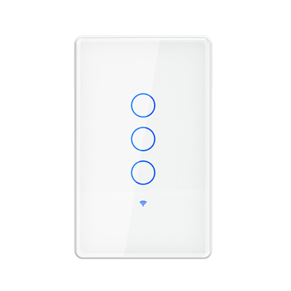 Interruptor Smart WIFI Blanco 3 Tomas, H359