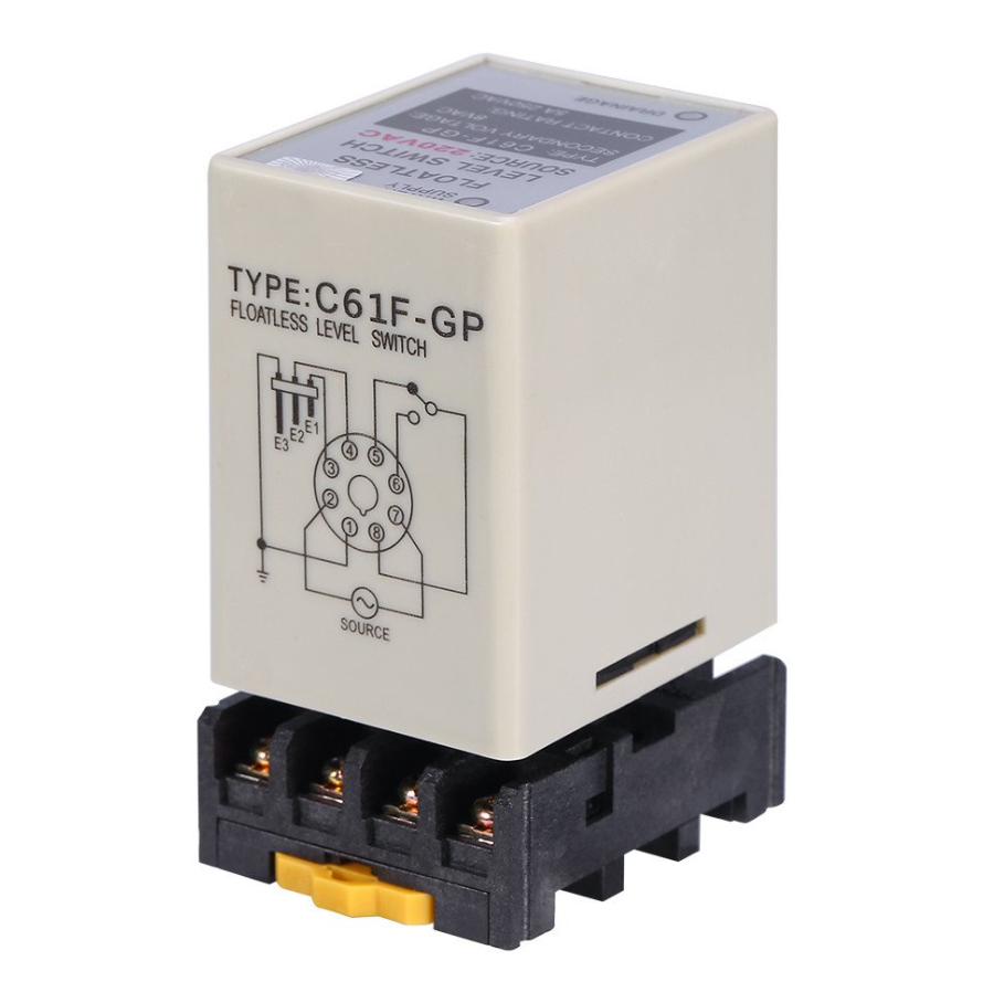 Controlador de Interruptor de Nivel de Agua sin Flotador con Base, C61F-GP - Imagen 2