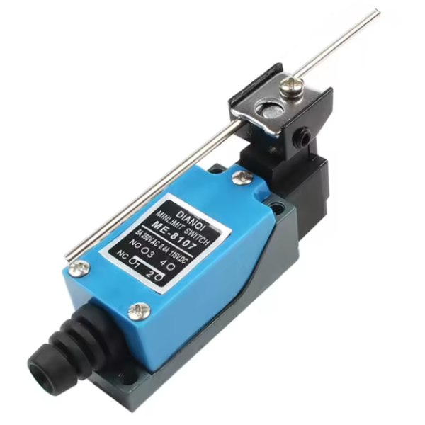 Final de Carrera, Interruptor de Limite, Limit Switch IP65, Brazo de Palanca Giratorio Ajustable, ME-8107
