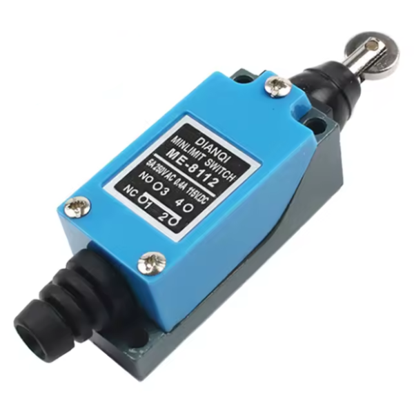 Final de Carrera, Interruptor de Limite, Limit Switch IP65, Plunger con Rodillo Metalico, ME-8112