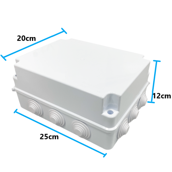 Caja Plastica (25x20x12cm), Sobreponer Exterior IP65