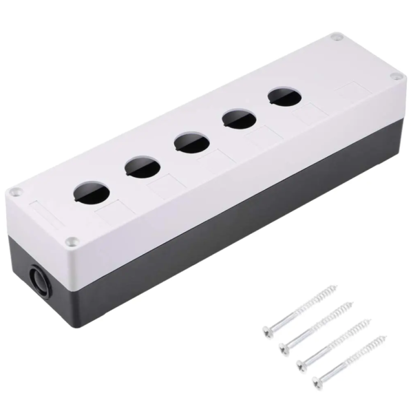 Caja para Botonera de Ø22mm Plastica, 5~6 Orificios