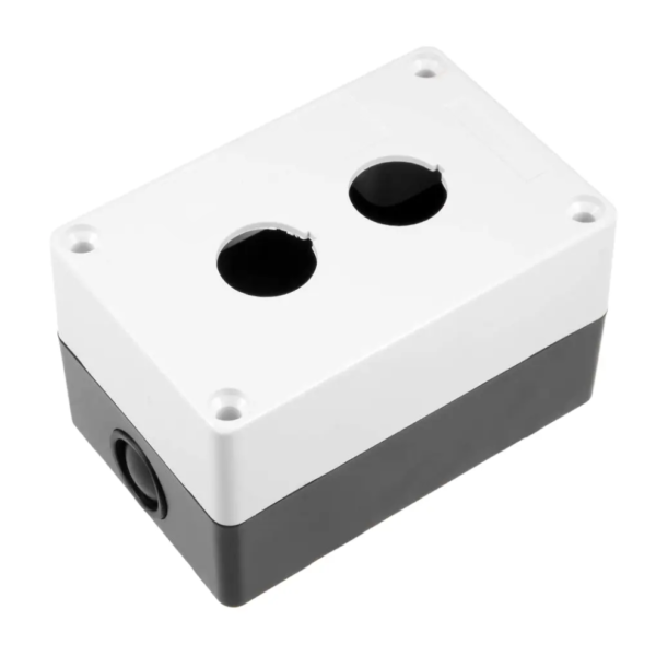Caja para Botonera de Ø22mm Plastica, 2 Orificios
