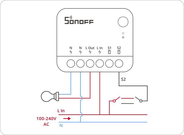 Interruptor Inteligente SONOFF Wi-Fi, MINIR4 - Imagen 3
